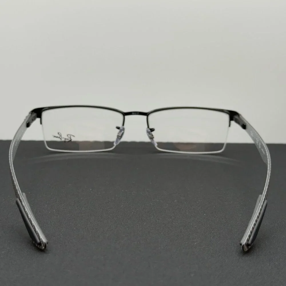 Ray Ban Rx Tech Series Eyeglasses RB8413 2504 Polished Carbon Fiber 54-17-145 - Picture 6 of 13
